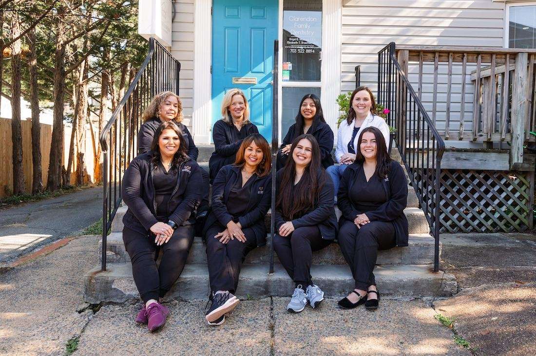 The dental team at Clarendon Family Dentistry in Arlington, VA